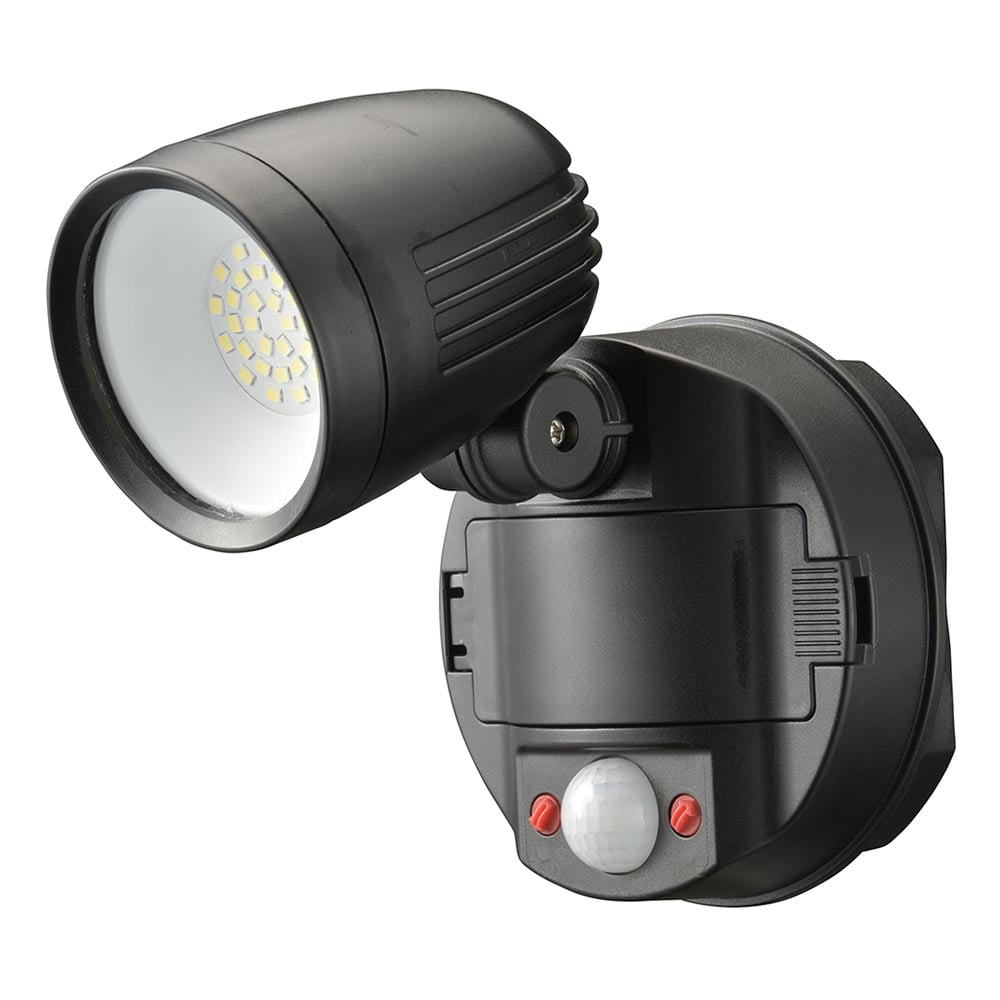 オーム電機 monban 防犯センサーライト 1灯リチウム充電池式 1000ルーメン 1個(ご注文単位1個)【直送品】