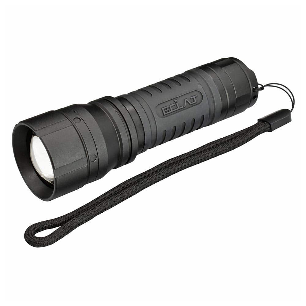 オーム電機 LEDズームライト ラバーグリップ ECLAT 290ルーメン 1個（ご注文単位1個）【直送品】