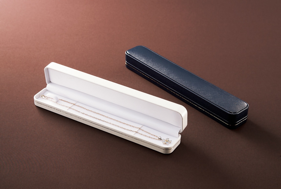 CS-15-NBL-RED ネックレス・ブレスレットケース　レッド 1個 （ご注文単位10個）【直送品】