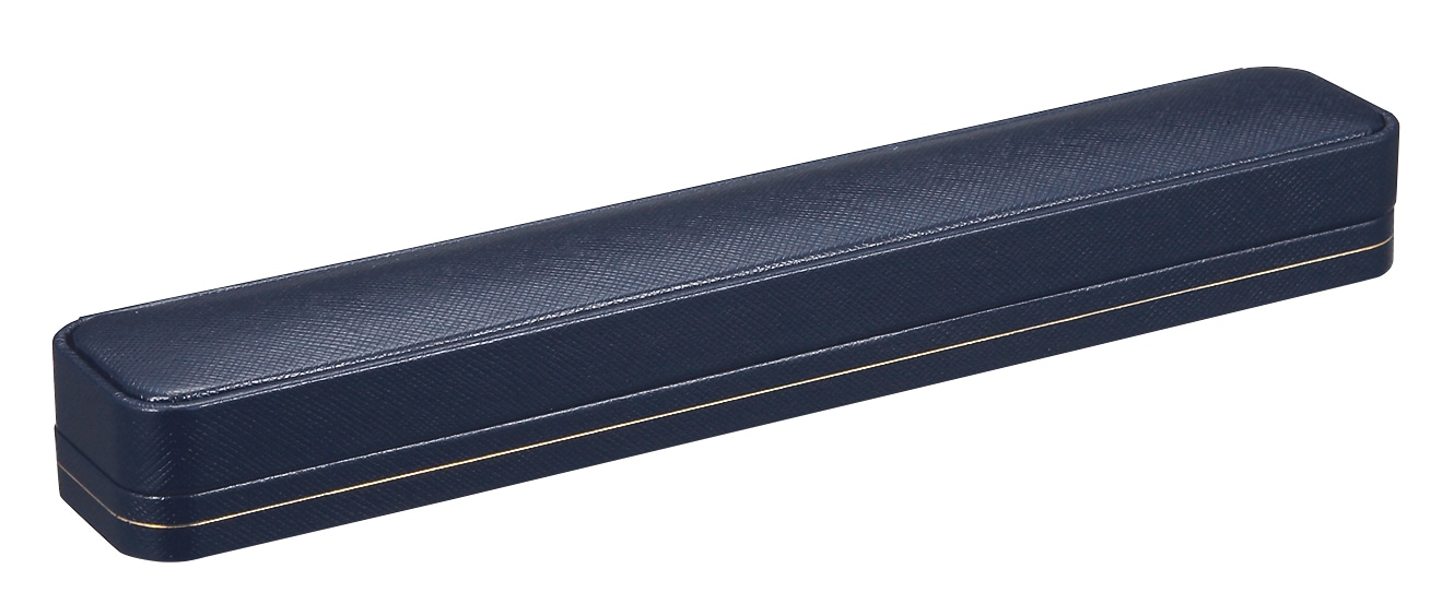 CS-15-NBL-DBL ネックレス・ブレスレットケース ダークブルー 1個 (ご注文単位10個)【直送品】
