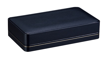 CS-07-N-DBL パールネックレスケース　ダークブルー 1個 （ご注文単位10個）【直送品】