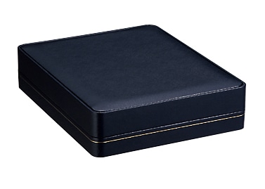 CS-27-NE-DBL パールネックレス・イヤンリングケース ダークブルー 1個 (ご注文単位5個)【直送品】