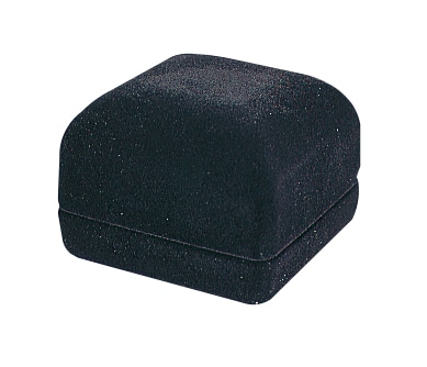 FK-101-E-BK イヤリング・ピアスケースMフロッキー生地　ブラック 1個 （ご注文単位10個）【直送品】