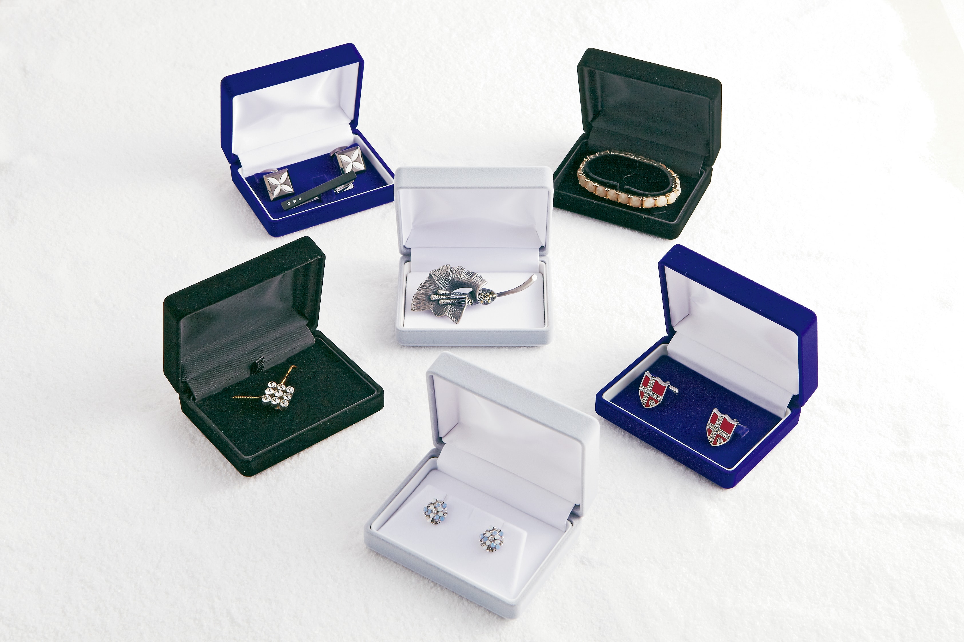 FK-201-C-BK カフスケース フロッキー生地ブラック 1個 (ご注文単位10個)【直送品】