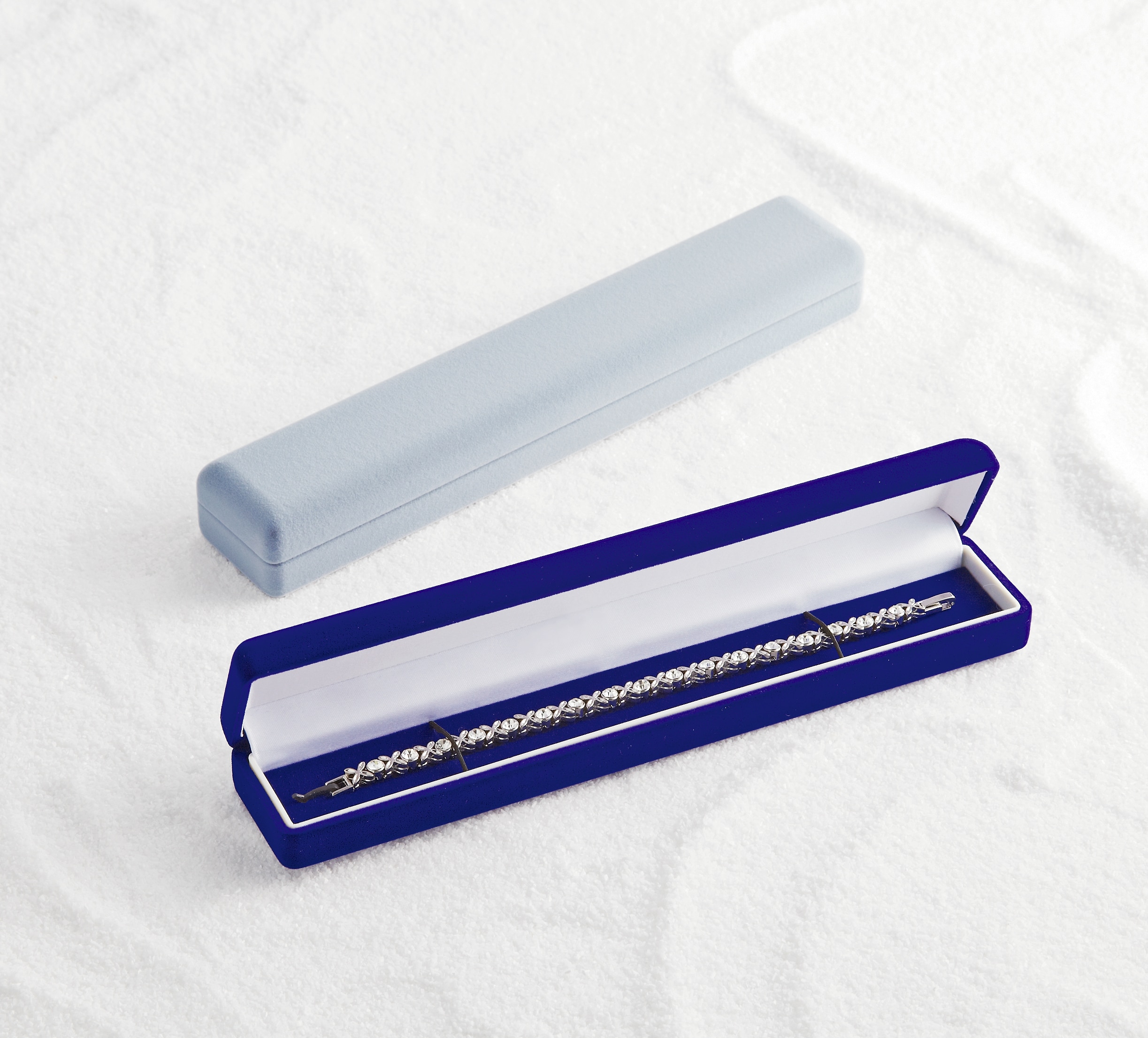 FK-631-NBL-Gr ネックレス・ブレスレット用ケース グレー 1個 (ご注文単位10個)【直送品】