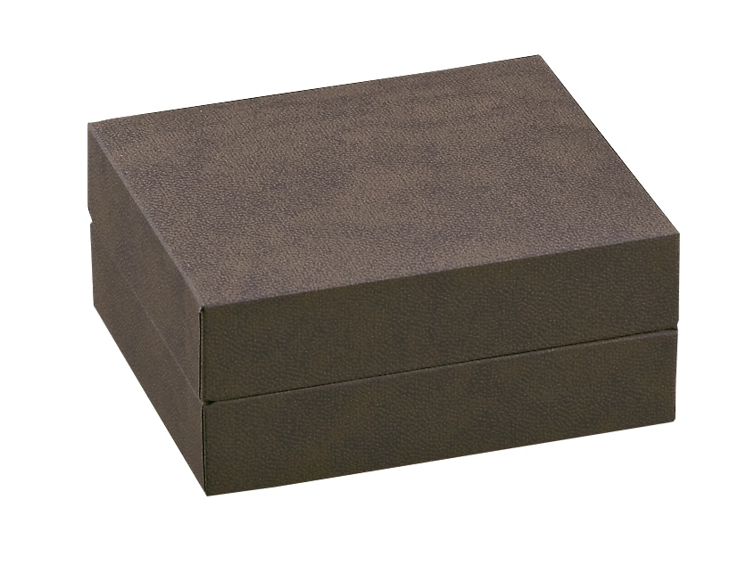 NBX-956-TB-BR タイピン・ブローチケース　ヌバック調生地　ブラウン 1個 （ご注文単位10個）【直送品】
