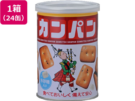 三立製菓 缶入りカンパン 100g×24缶 1箱※軽（ご注文単位1箱)【直送品】