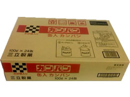 三立製菓 缶入りカンパン 100g×24缶 1箱※軽(ご注文単位1箱)【直送品】