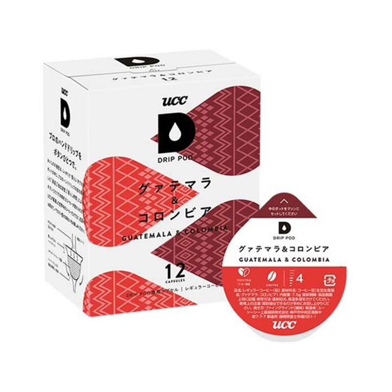 UCC DRIPPOD 専用カプセル グァテマラ&コロンビア 1箱※軽（ご注文単位1箱)【直送品】