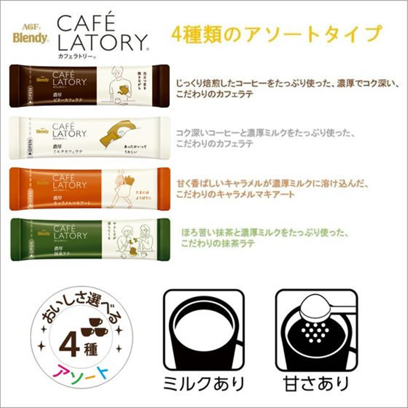 AGF ブレンディ カフェラトリー スティック アソート 20本 1箱※軽(ご注文単位1箱)【直送品】