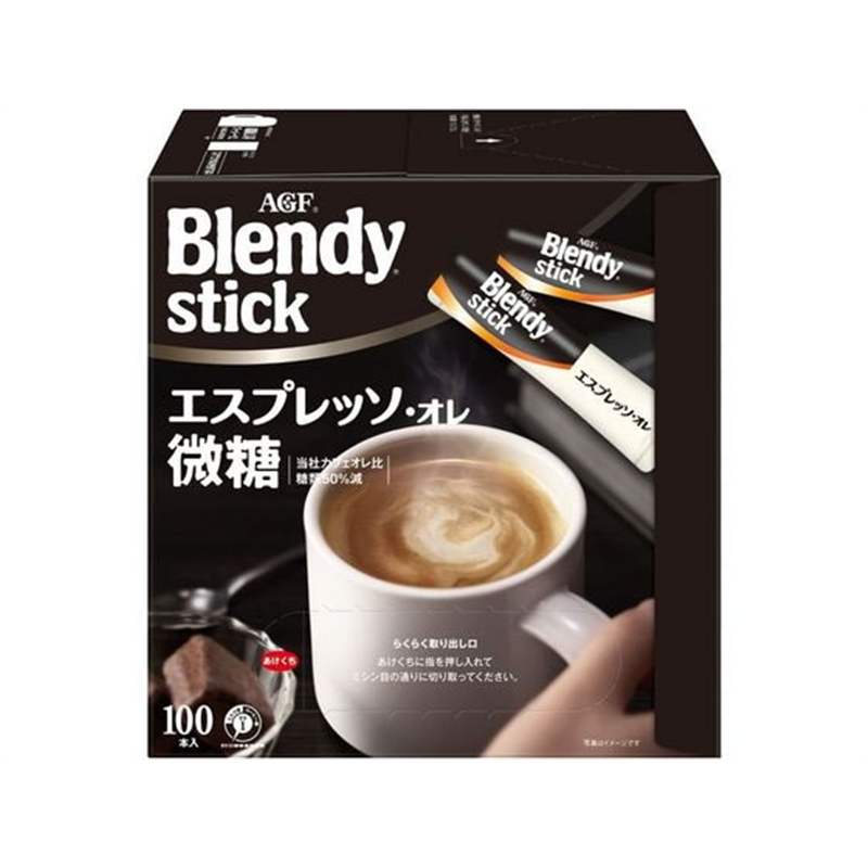 AGF ブレンディ スティック エスプレッソ・オレ 微糖 100本 1箱※軽（ご注文単位1箱)【直送品】