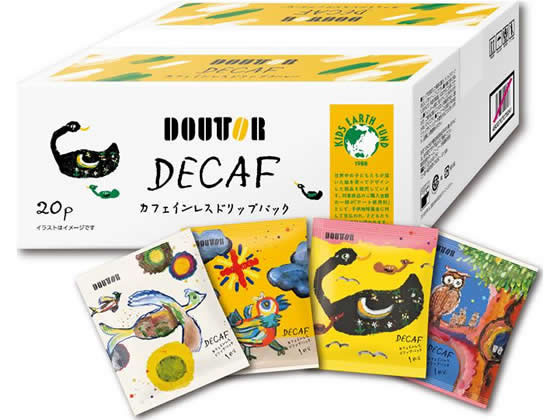 ドトールコーヒー やさしい香りのカフェインレス20杯 7824 1箱※軽（ご注文単位1箱)【直送品】