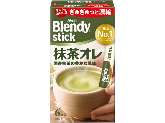 AGF ブレンディ スティック 抹茶オレ6本 1箱※軽(ご注文単位1箱)【直送品】