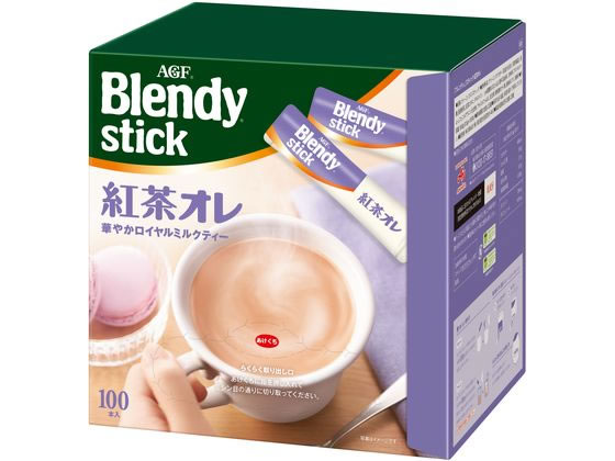 AGF ブレンディ スティック 紅茶オレ 100本 1箱※軽（ご注文単位1箱)【直送品】
