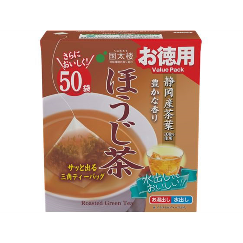 国太楼 お徳用 豊かな香りほうじ茶 三角ティーバッグ 50P 1個※軽（ご注文単位1個)【直送品】