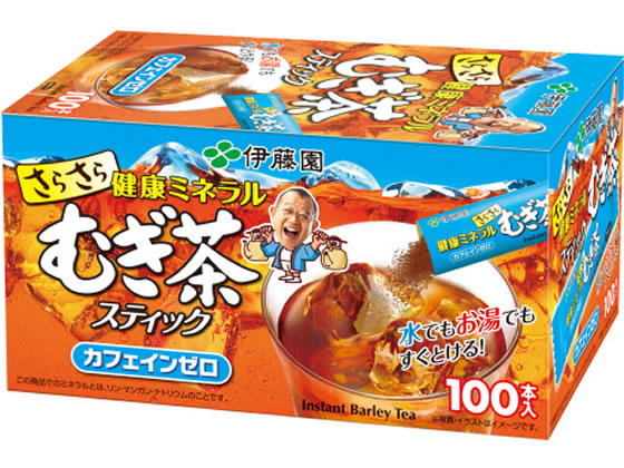 伊藤園 さらさら健康ミネラルむぎ茶 スティック100本 1箱※軽（ご注文単位1箱)【直送品】