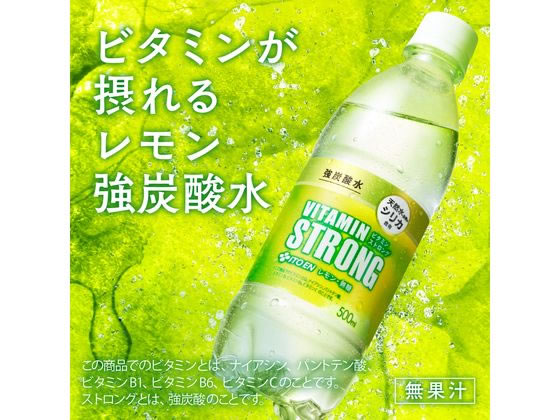伊藤園 ビタミンストロング 強炭酸水 500ml×24本 1箱※軽(ご注文単位1箱)【直送品】