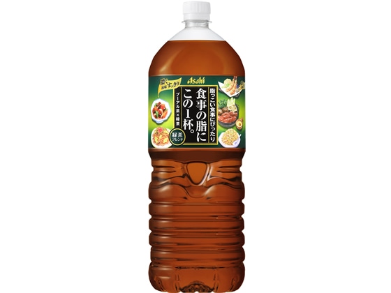 アサヒ飲料 食事の脂にこの1杯。緑茶ブレンド 2L 1本※軽（ご注文単位1本)【直送品】