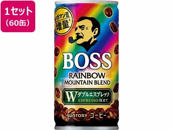 サントリー BOSS(ボス) レインボーマウンテンブレンド 185g 60缶 1セット※軽（ご注文単位1セット)【直送品】