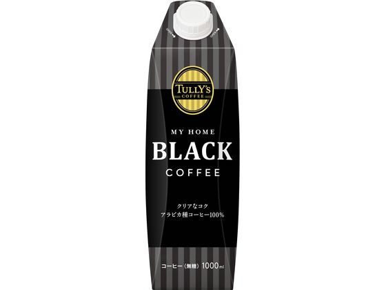伊藤園 TULLY’S COFFEE BLACK 1L 1本※軽(ご注文単位1本)【直送品】