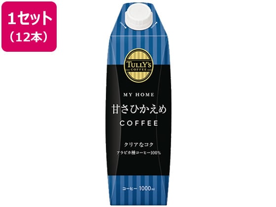 伊藤園 TULLY’S COFFEE 微糖 1L×12本 1セット※軽(ご注文単位1セット)【直送品】