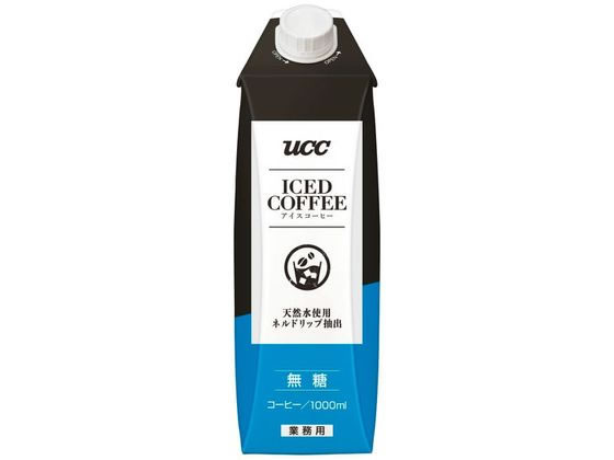 UCC アイスコーヒー無糖 1000ml 1本※軽(ご注文単位1本)【直送品】