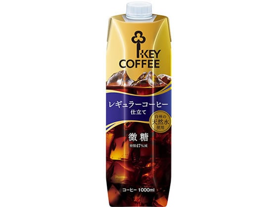 KEYDOORS+リキッドコーヒー テトラプリズマ 微糖 1000ml 1本※軽(ご注文単位1本)【直送品】