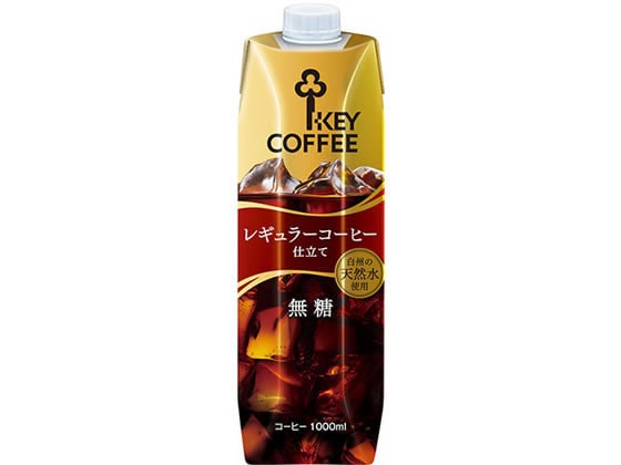 KEYDOORS+リキッドコーヒー テトラプリズマ 無糖 1000ml 1本※軽(ご注文単位1本)【直送品】