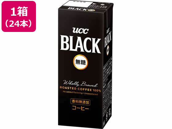 UCC BLACK 無糖 200ml 24本 1箱※軽(ご注文単位1箱)【直送品】