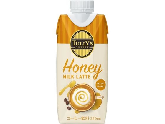 伊藤園 TULLY’S COFFEE ハニーミルクラテ 330ml 1本※軽(ご注文単位1本)【直送品】