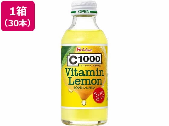 ハウスウェルネスフーズ C1000ビタミンレモン 140ml 30本 1箱※軽（ご注文単位1箱)【直送品】