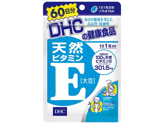 DHC 60日分 天然ビタミンE 大豆 1袋※軽（ご注文単位1袋)【直送品】