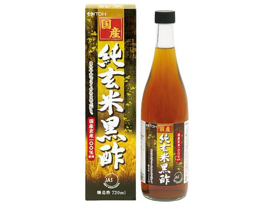 井藤漢方製薬 国産 純玄米 黒酢 720ml 1本※軽(ご注文単位1本)【直送品】
