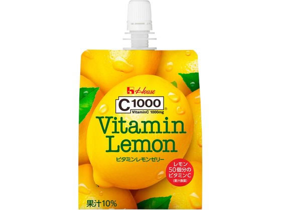 ハウスウェルネスフーズ C1000 ビタミンレモンゼリー 180g 1個※軽（ご注文単位1個)【直送品】