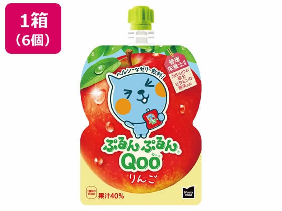 コカ・コーラ ぷるんぷるんQoo りんご味 6個 53045 1箱※軽（ご注文単位1箱)【直送品】