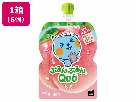 コカ・コーラ ぷるんぷるんQoo もも味 6個 53041 1箱※軽（ご注文単位1箱)【直送品】