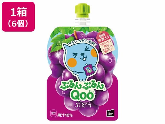 コカ・コーラ ぷるんぷるんQoo ぶどう味 6個 53044 1箱※軽（ご注文単位1箱)【直送品】