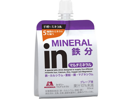 森永製菓 inゼリー マルチミネラル 180g 1個※軽（ご注文単位1個)【直送品】