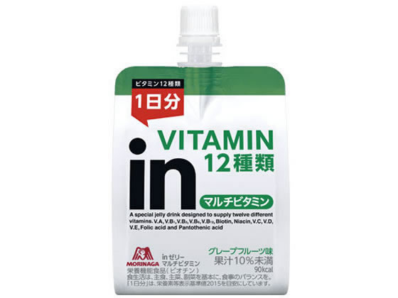 森永製菓 inゼリー マルチビタミン 180g 1個※軽（ご注文単位1個)【直送品】