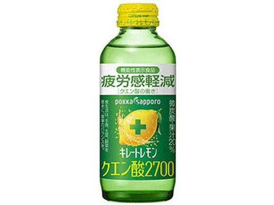 ポッカサッポロ キレートレモン クエン酸2700 瓶 155mL 1個※軽(ご注文単位1個)【直送品】