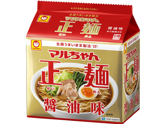 東洋水産 マルちゃん正麺 醤油味 5食パック 1パック※軽（ご注文単位1パック)【直送品】