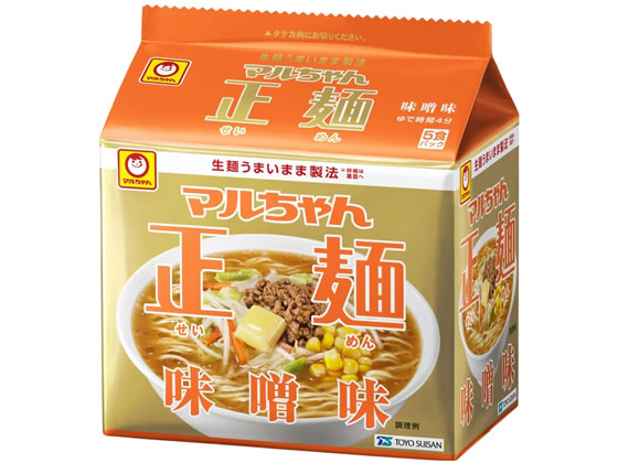 東洋水産 マルちゃん正麺 味噌味 5食パック 1パック※軽（ご注文単位1パック)【直送品】