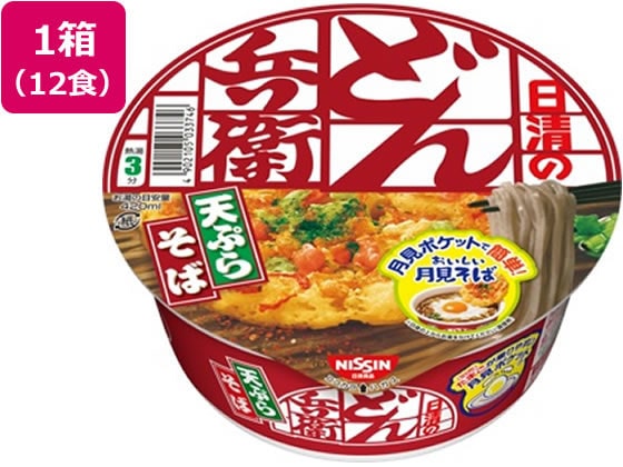 日清食品 どん兵衛 天ぷらそば〔東〕 12食 1箱※軽（ご注文単位1箱)【直送品】