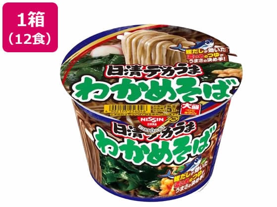 日清食品 日清デカうま わかめそば106g12食 1箱※軽（ご注文単位1箱)【直送品】