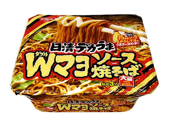 日清食品 日清デカうま Wマヨソース焼そば 1個※軽（ご注文単位1個)【直送品】