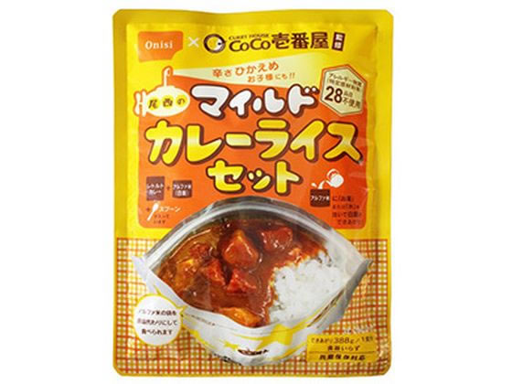 尾西食品 CoCo壱番屋監修 尾西のマイルドカレーライスセット1食 1個※軽（ご注文単位1個)【直送品】