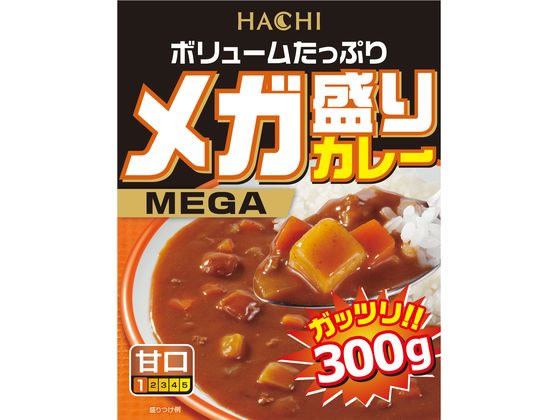 ハチ食品 メガ盛りカレー 甘口 300g 1個※軽(ご注文単位1個)【直送品】