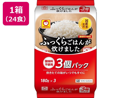 東洋水産 ふっくらご飯が炊けました180g 3食×8パック 1箱※軽(ご注文単位1箱)【直送品】