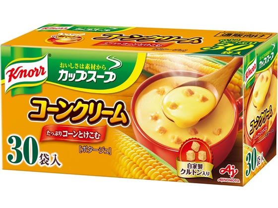 味の素 クノール カップスープ コーンクリーム 30袋入 1箱※軽（ご注文単位1箱)【直送品】