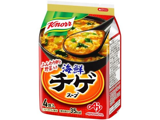 味の素 クノール 海鮮チゲスープ 4食 1袋※軽（ご注文単位1袋)【直送品】